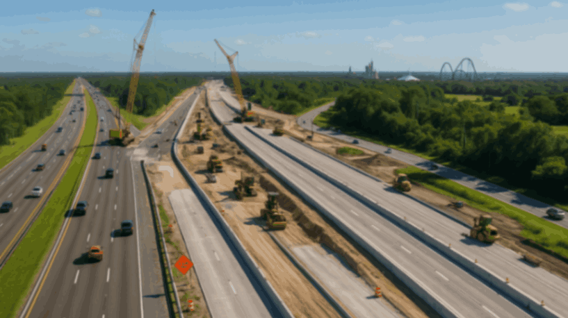 Florida’s I-4 Expansion Near Disney World Aims to Alleviate Traffic