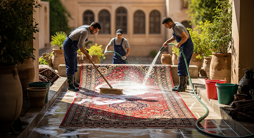 Oriental carpet cleaning